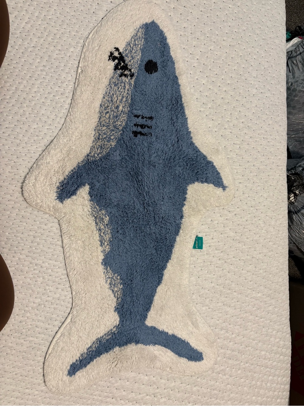 Shark Bathroom Rug and Curtain